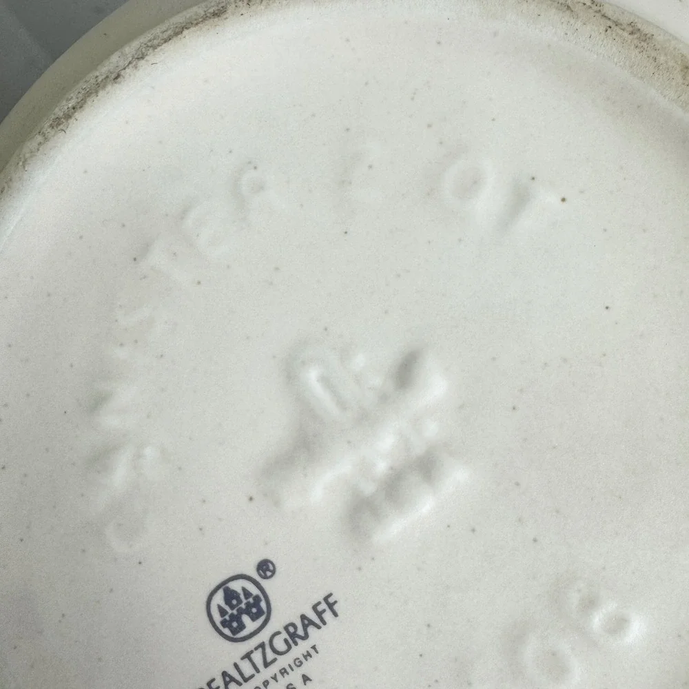 Pfaltzgraff Remembrance 2 quart Stoneware Cream Pink Floral‎ Canister Kitchen